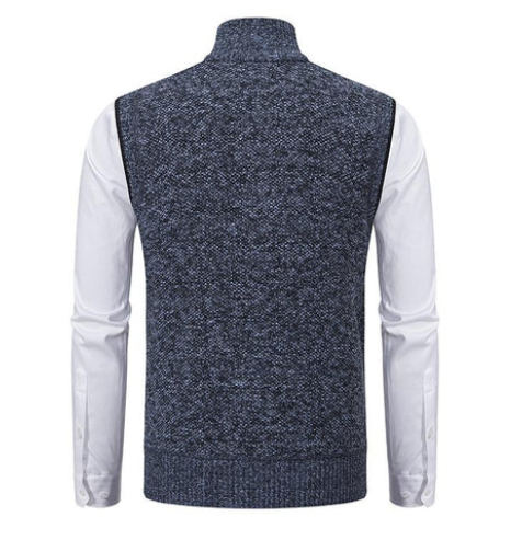 Sweatvest formel zippé en tricot pour hommes