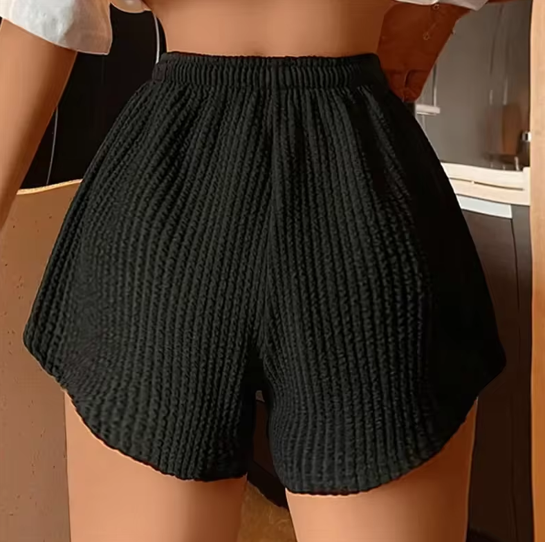 Short gaufré confortable pour femmes