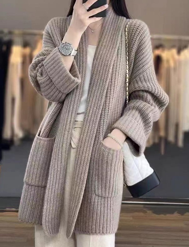 Pull ample en tricot pour femme