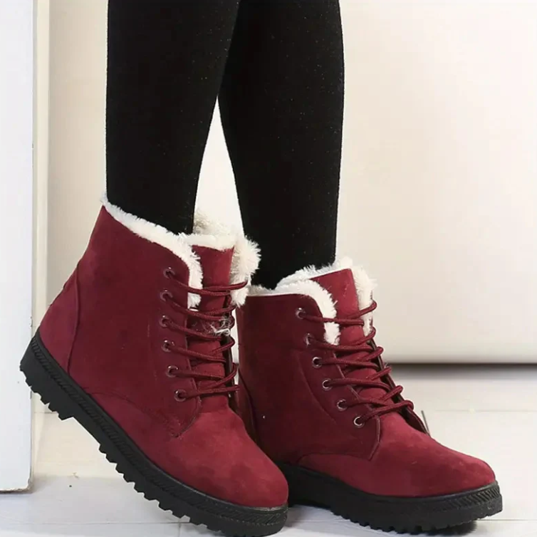 Bottines confortables avec doublure en polaire pour femmes