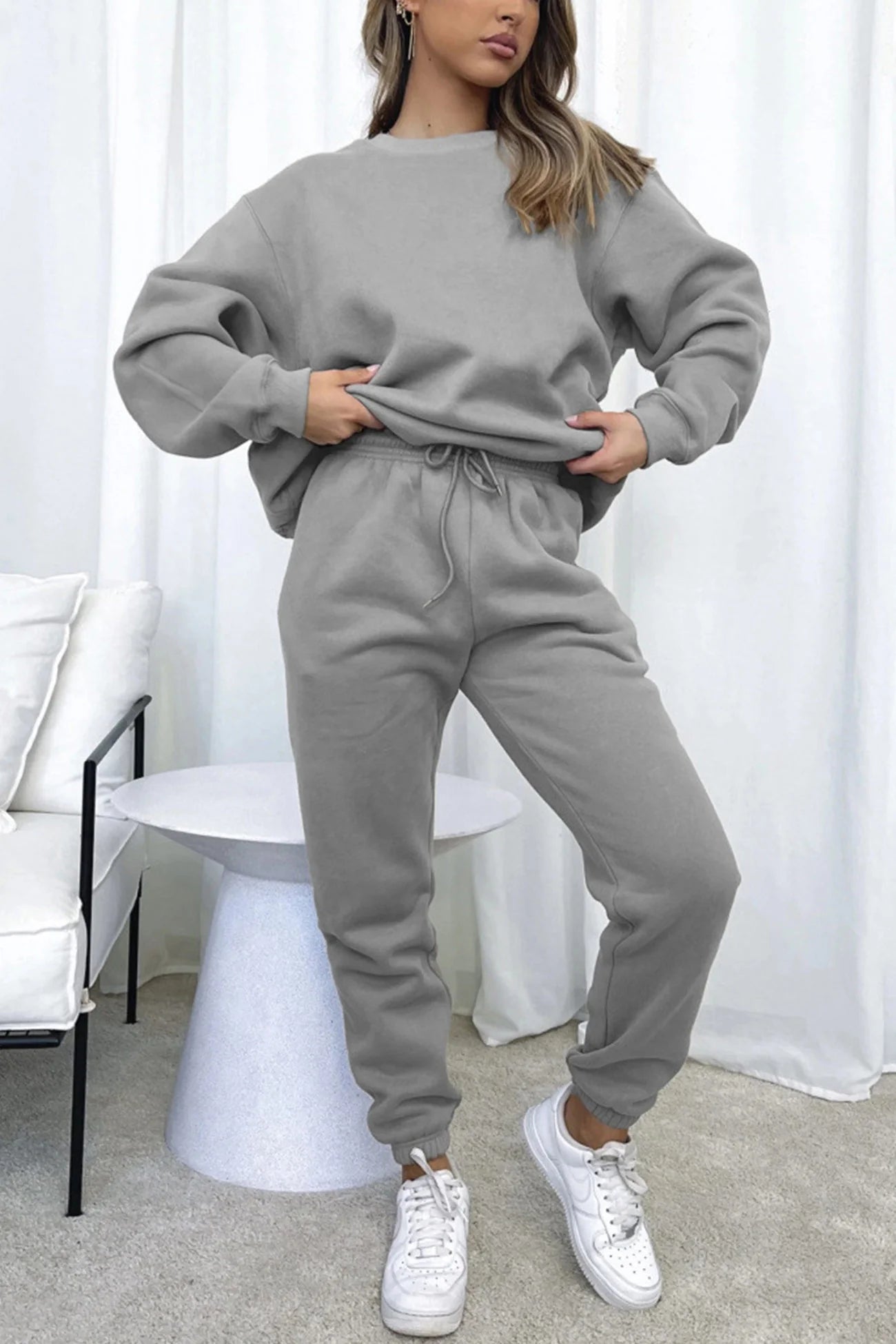 Ensemble sweat-shirt et pantalon de jogging décontracté pour femmes