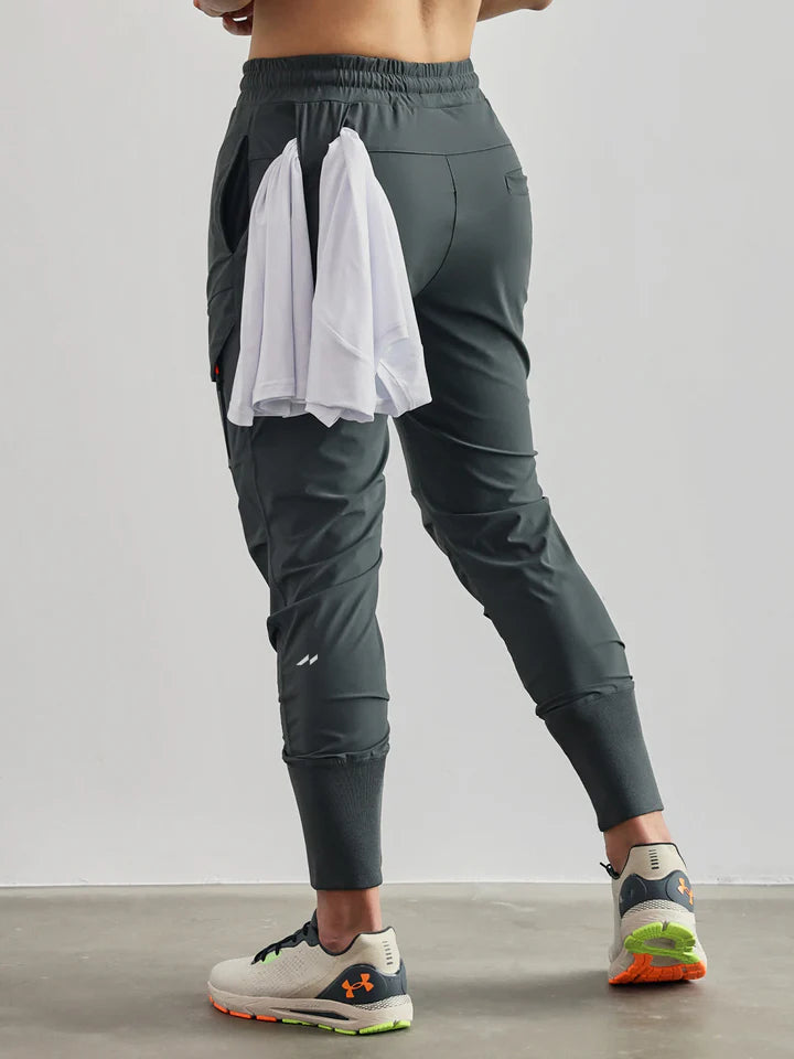 Pantalon de survêtement pour hommes avec poches zippées