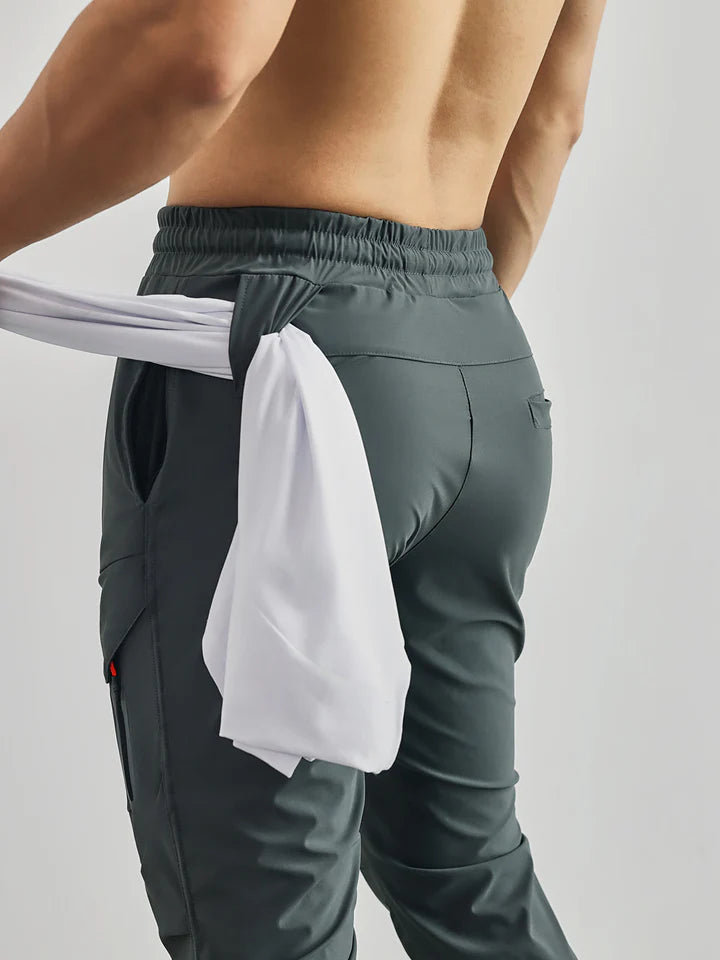 Pantalon de survêtement pour hommes avec poches zippées