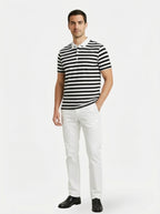 Polo rayé style Riviera pour homme
