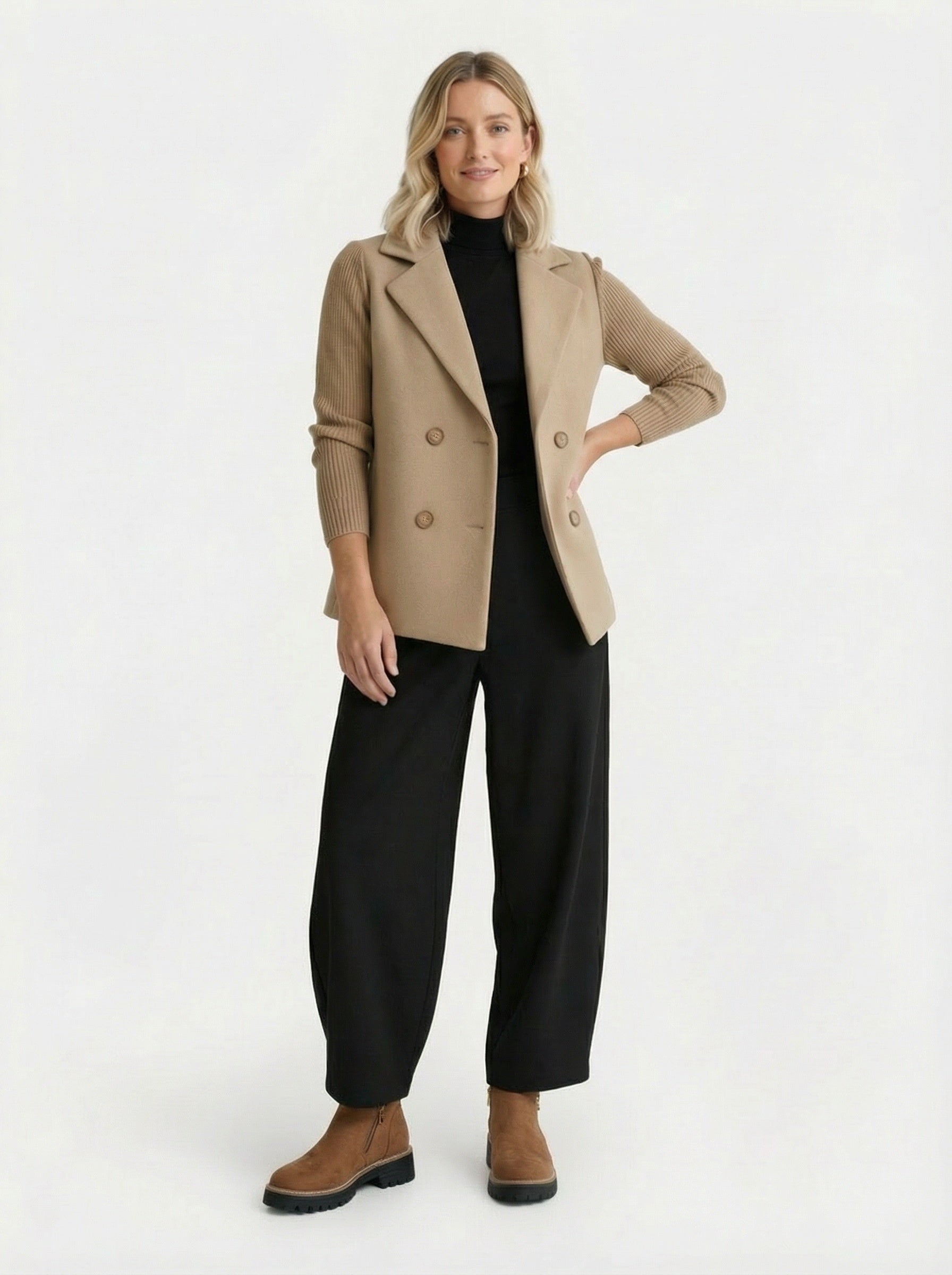 Bottines à semelle crantée avec zip latéral pour femme