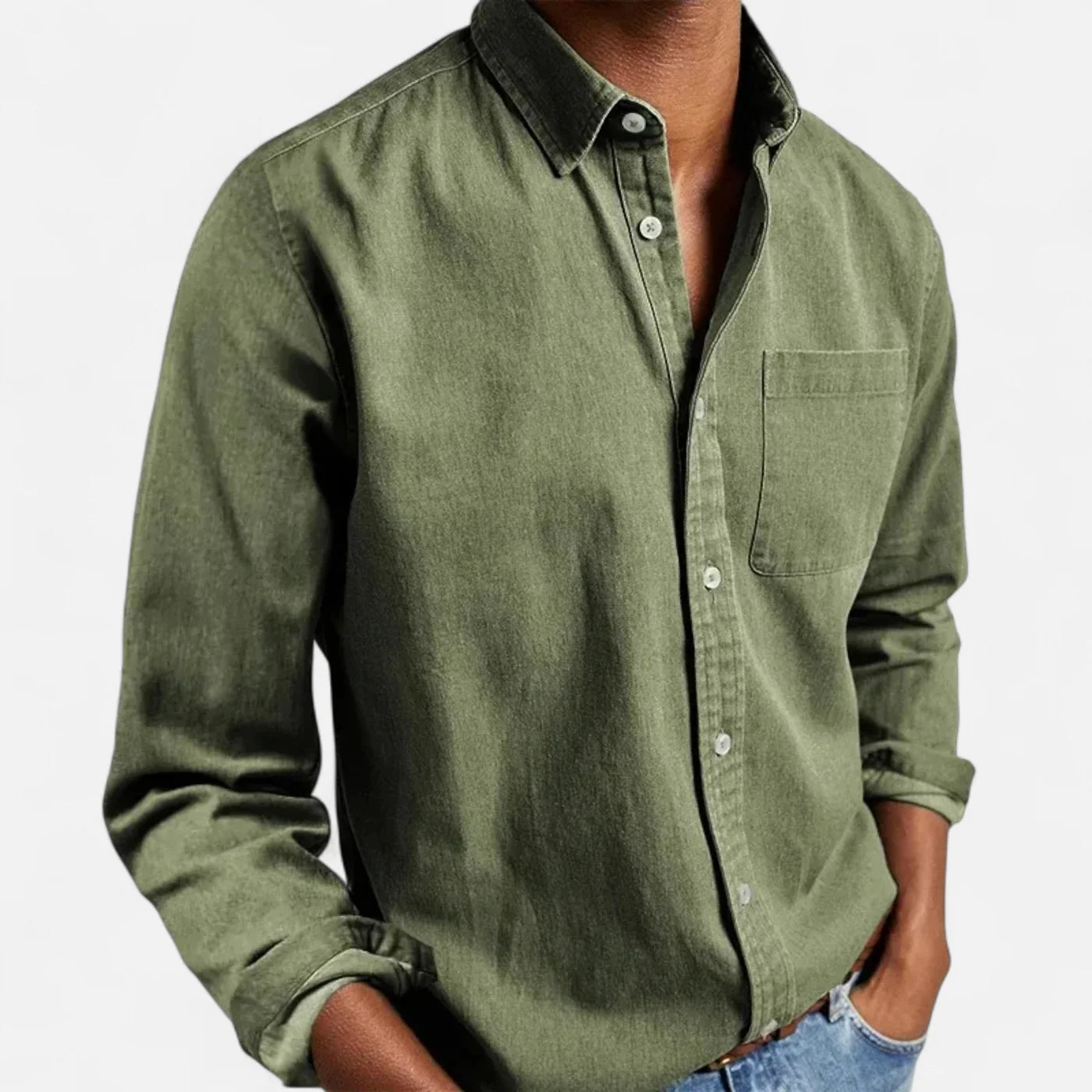 Chemise homme classique à manches longues