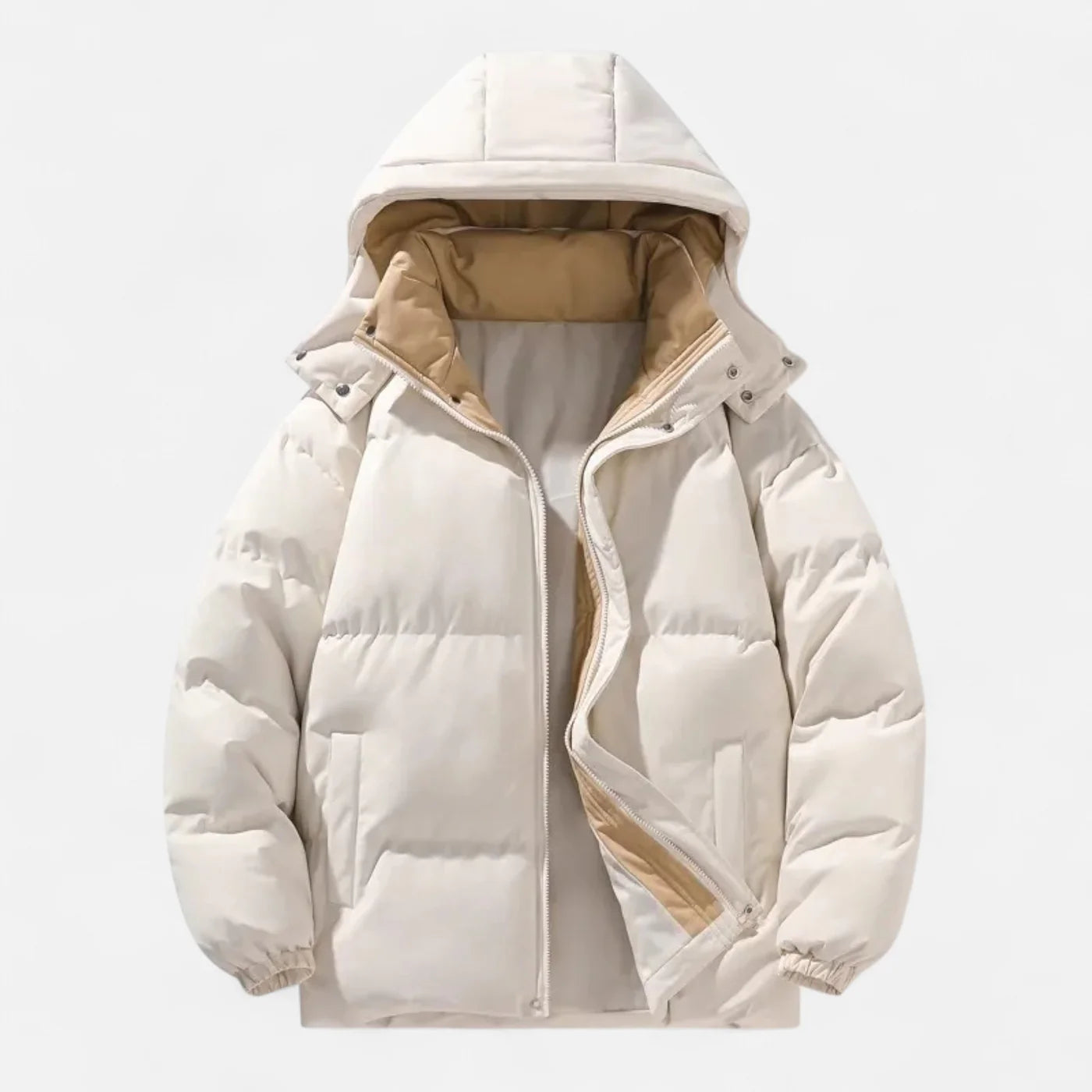 Veste matelassée pour homme à capuche amovible