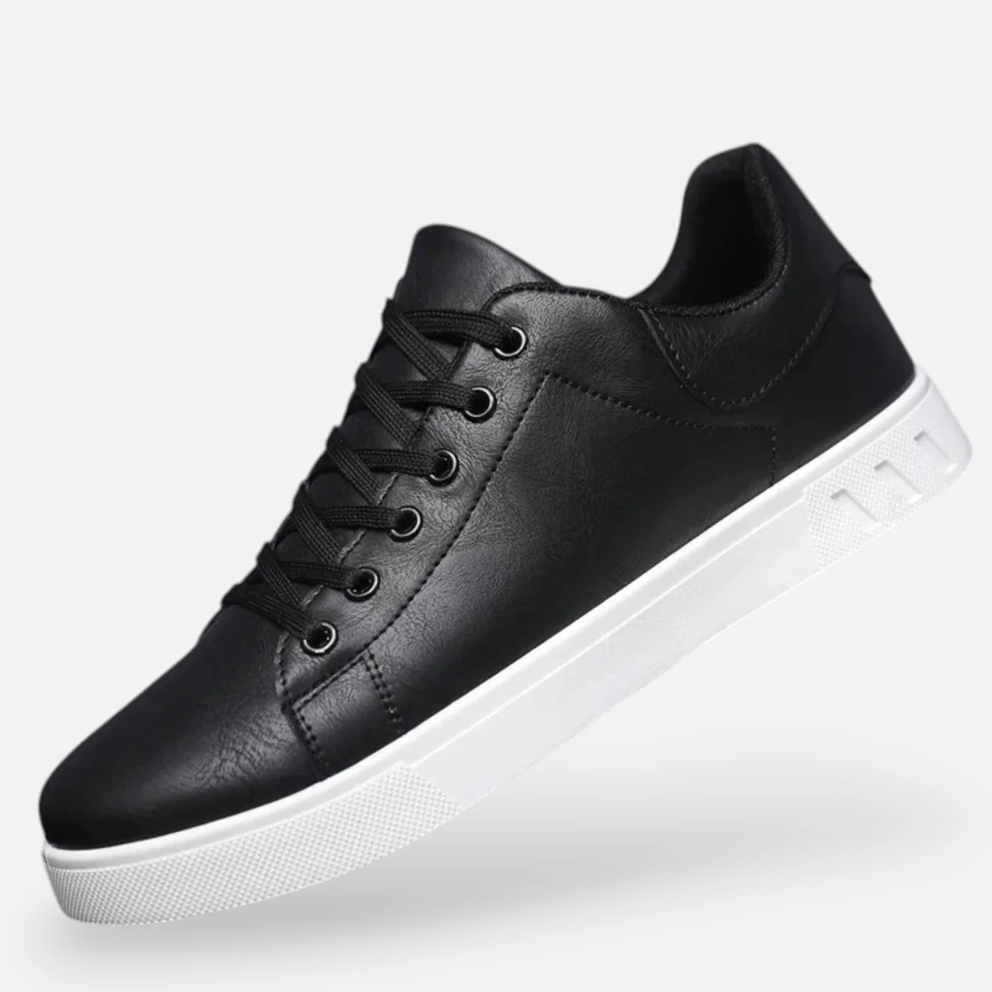 Baskets en cuir homme – style casual à semelle plate