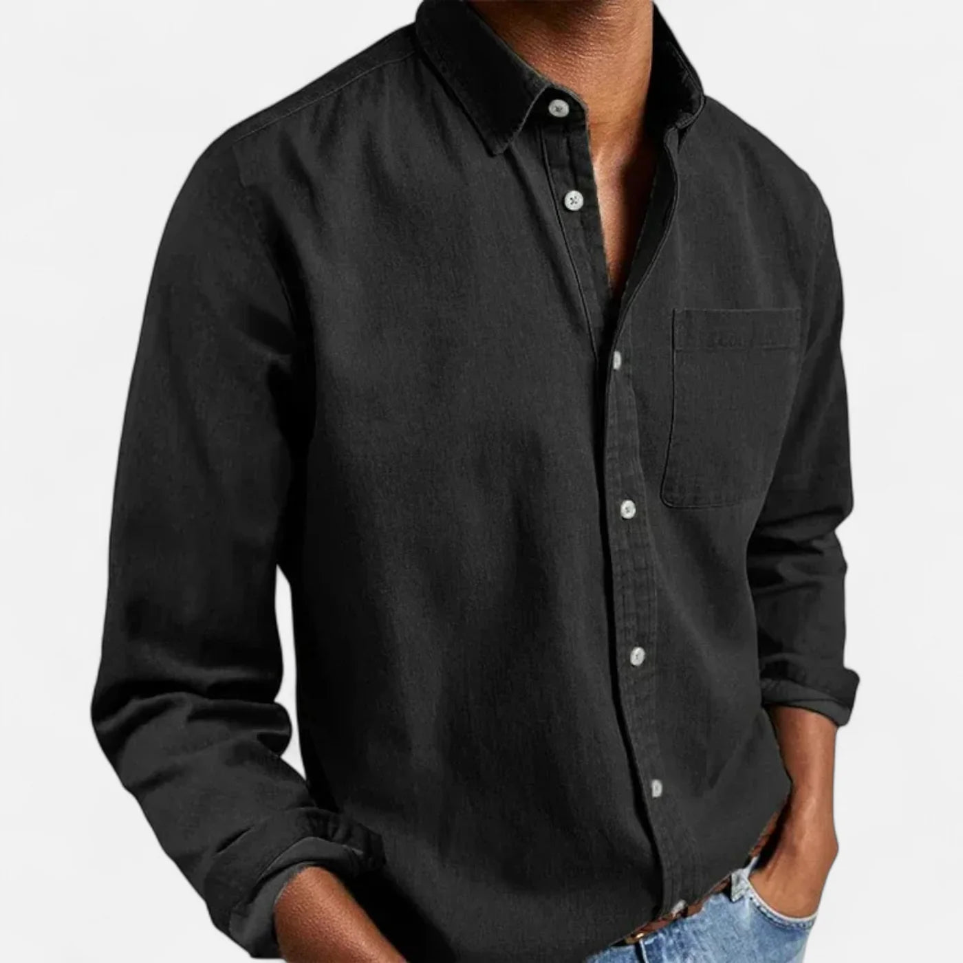 Chemise homme classique à manches longues