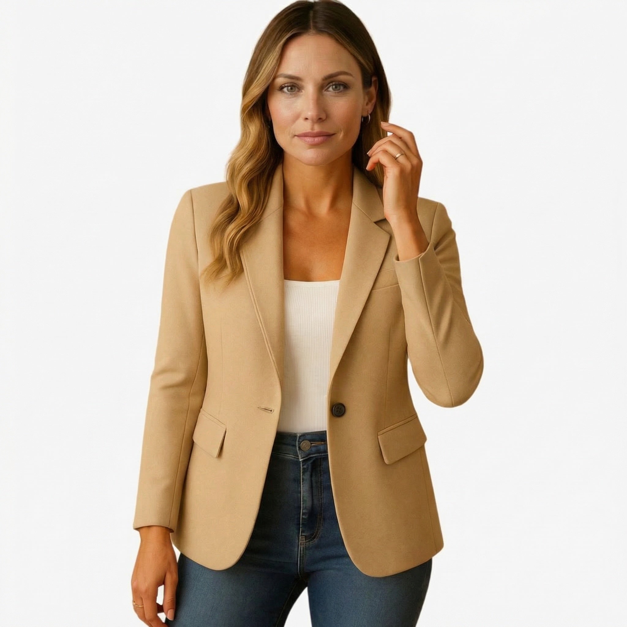 Elegant women's blazer with structured cut