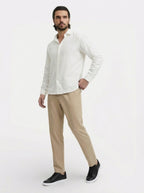 Baskets en cuir homme – style casual à semelle plate