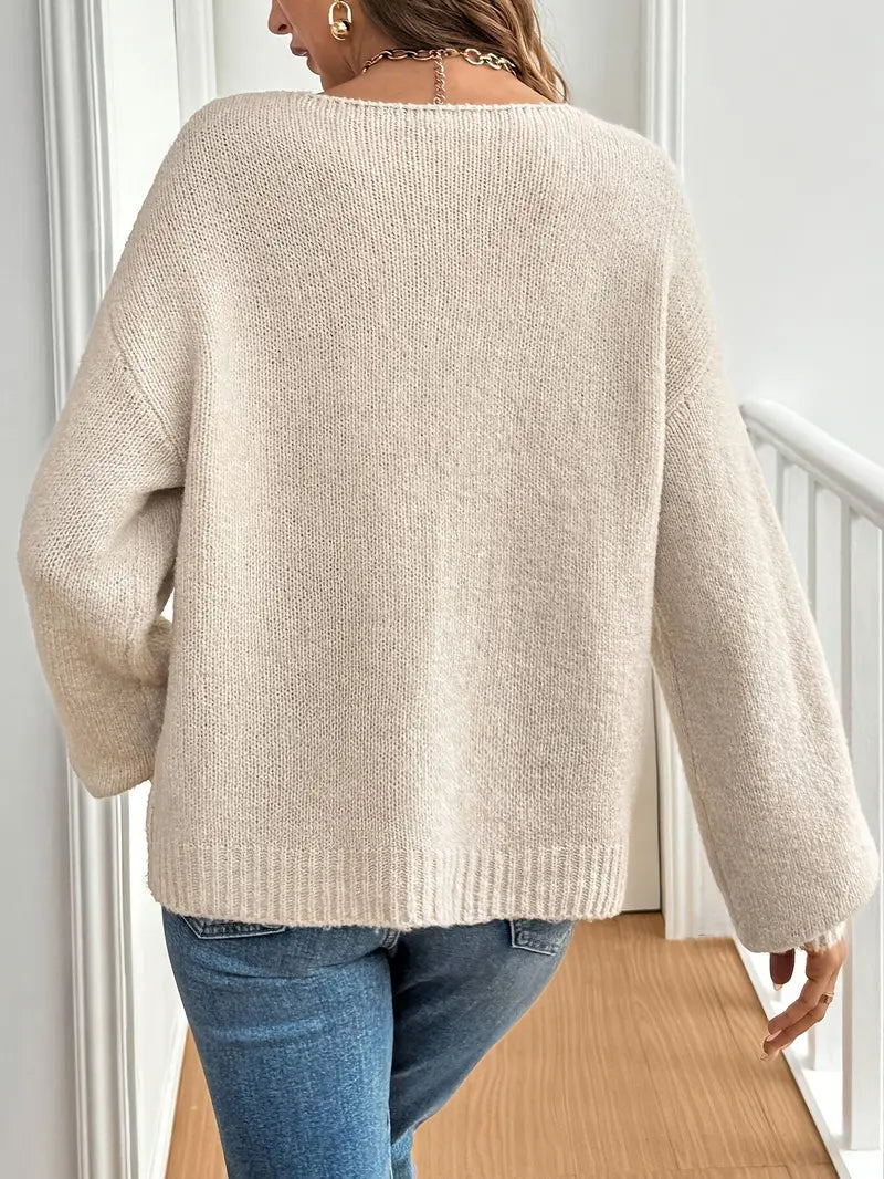 Pull cardigan ouvert avec nœud papillon pour femmes