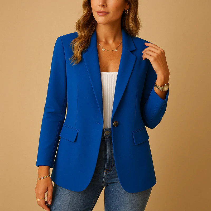 Blazer femme élégant coupe structurée