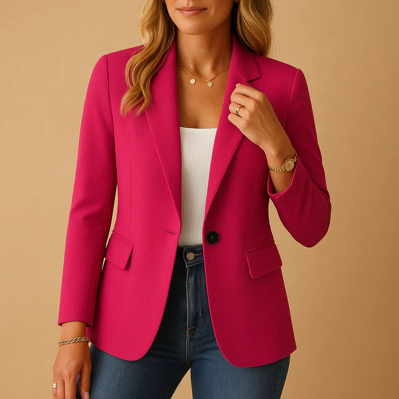 Blazer femme élégant coupe structurée