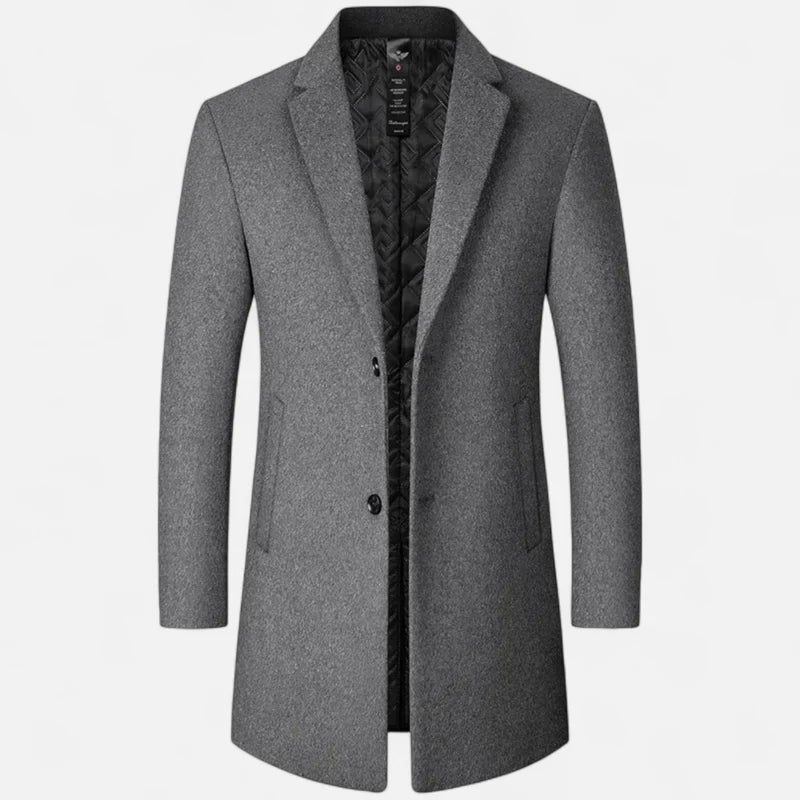 Manteau classique en laine pour homme