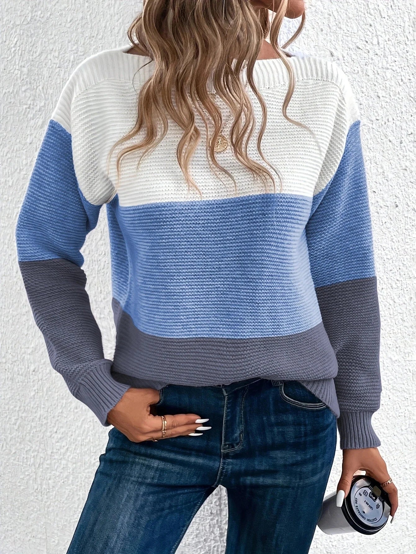 Pull rayé à la mode pour les femmes