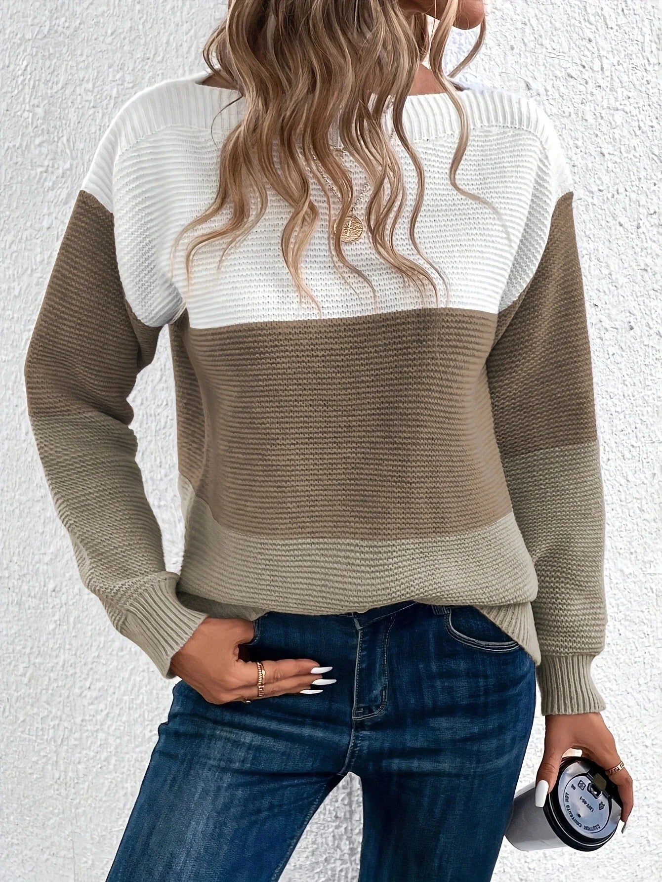 Pull rayé à la mode pour les femmes