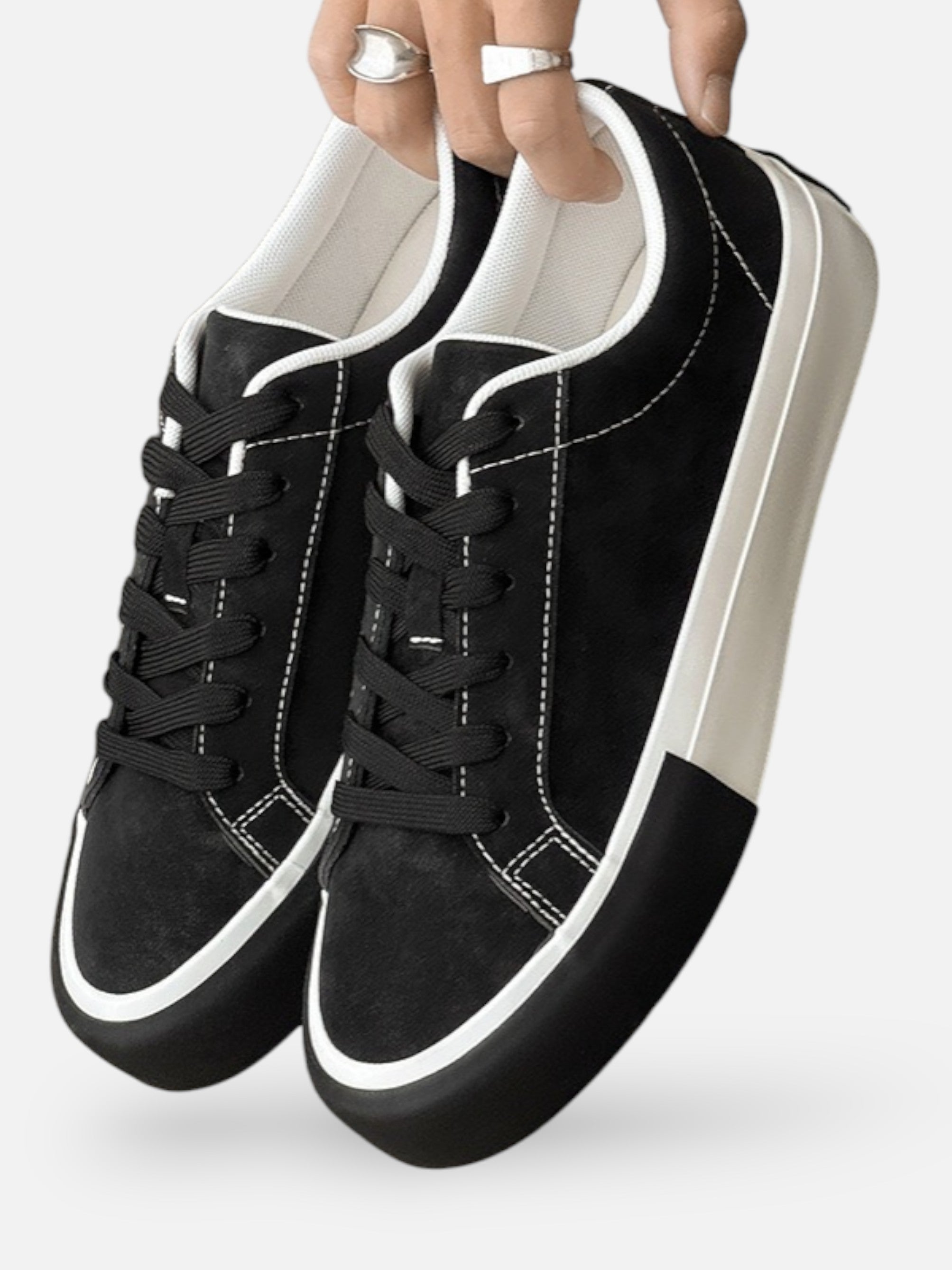 Baskets rétro à lacets pour homme – Style casual vintage