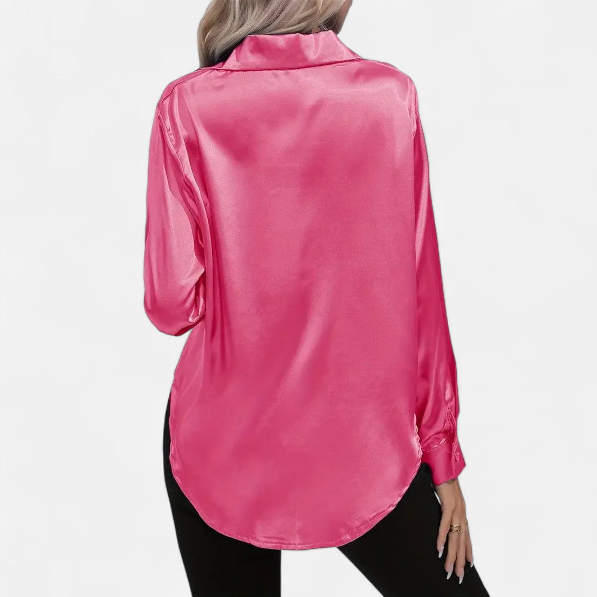 Blouse satinée pour femme – Style élégant