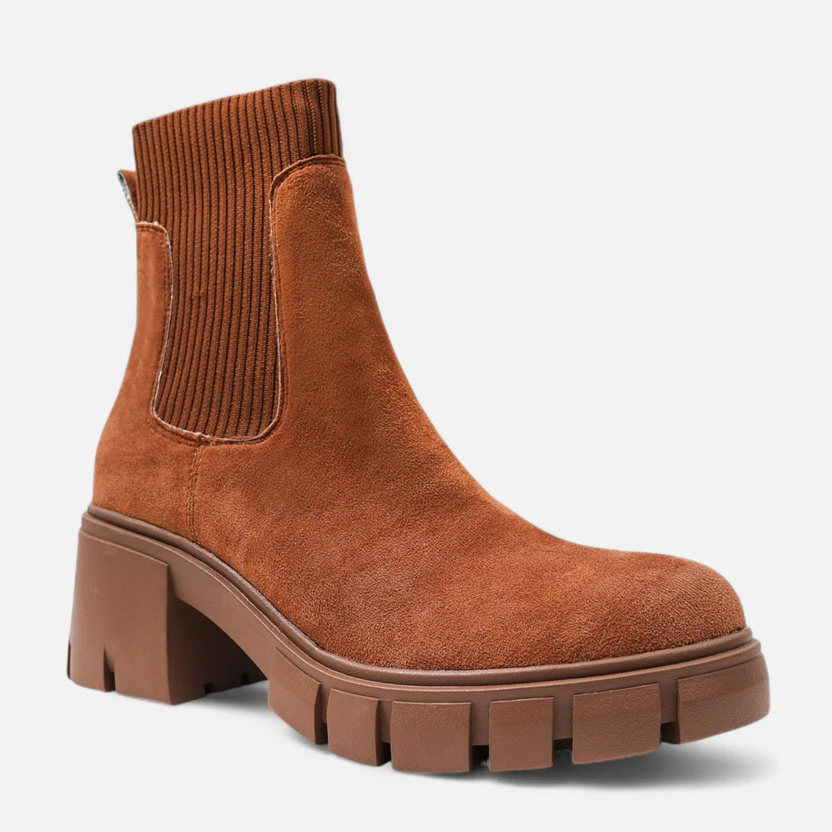 Bottes chelsea femme en daim – élégance sublimée