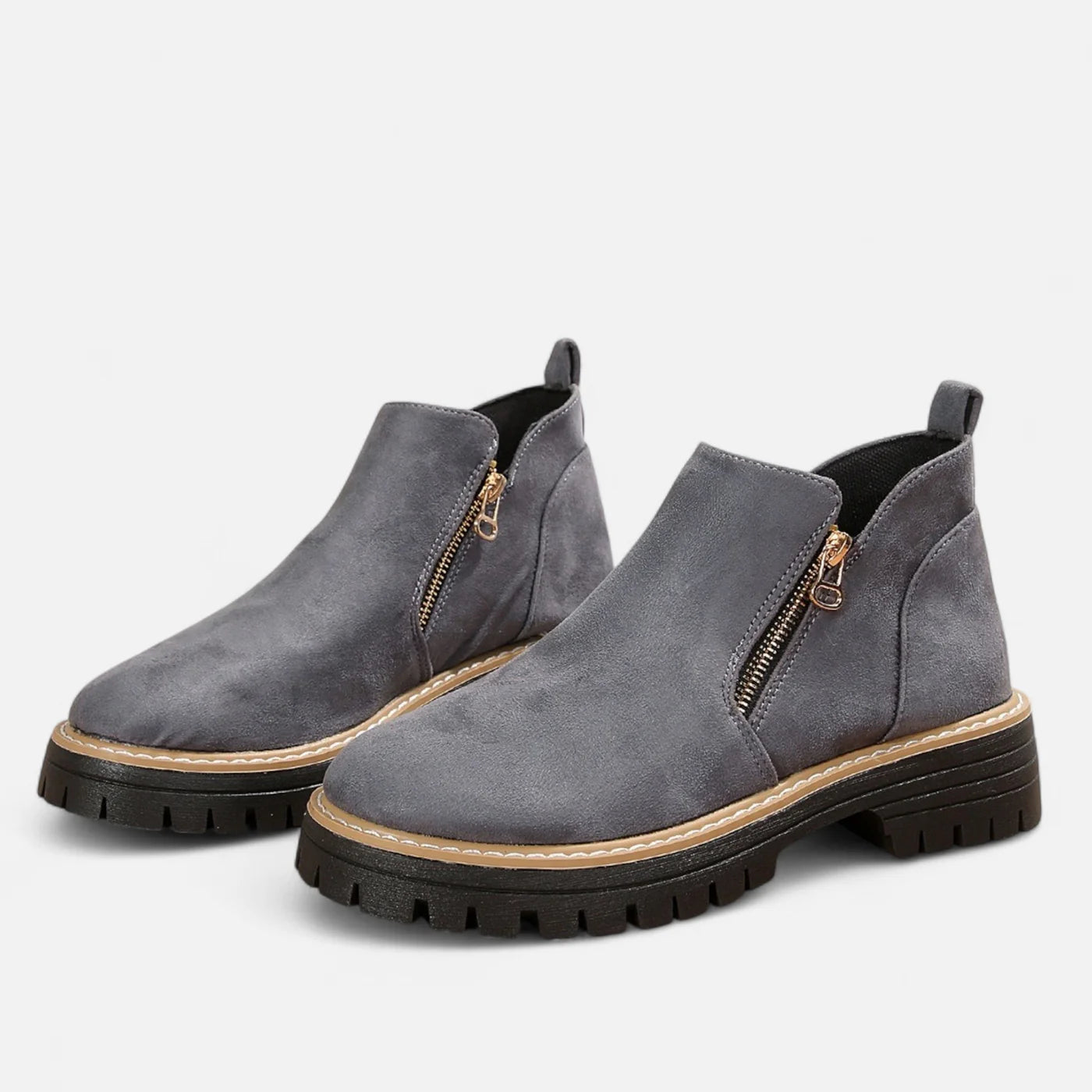 Bottines d’hiver à semelle crantée pour femme