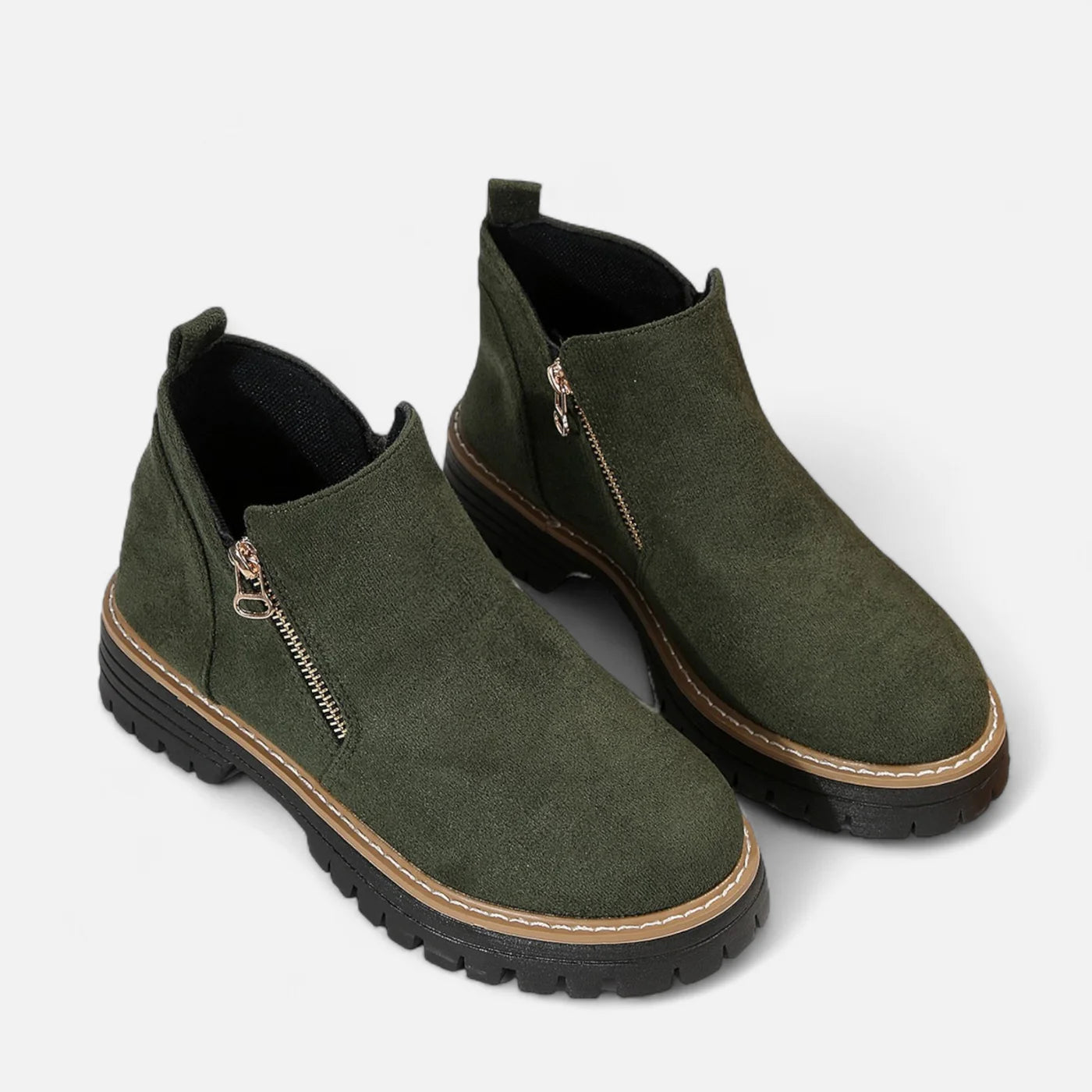 Bottines d’hiver à semelle crantée pour femme