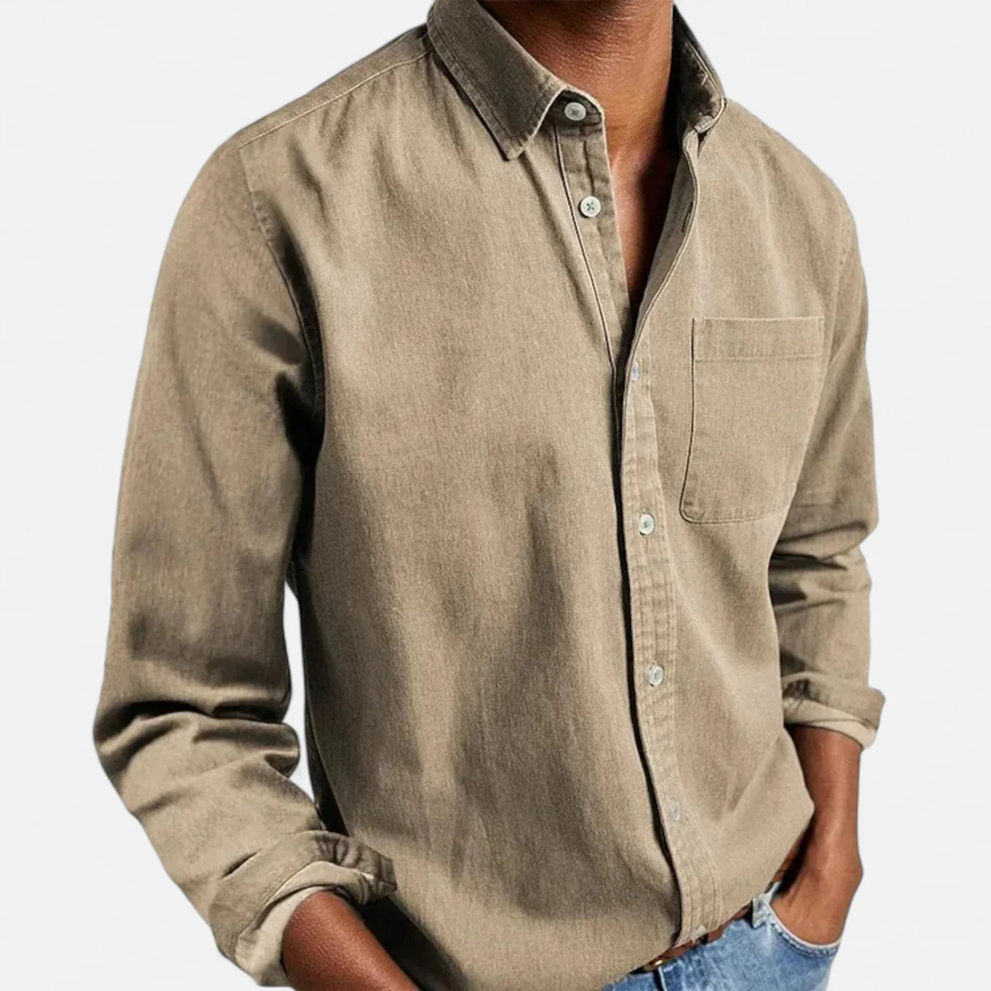 Chemise homme classique à manches longues