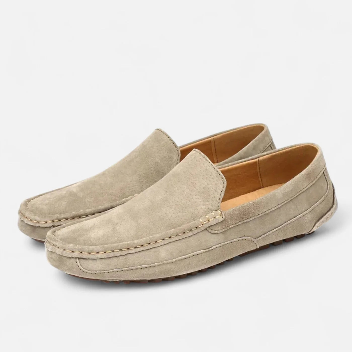 Mocassins en daim pour homme au toucher doux et au savoir-faire intemporel