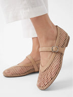 Ballerines Femme Mary Jane en Résille