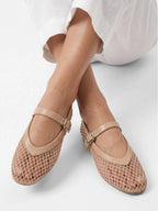Ballerines Femme Mary Jane en Résille