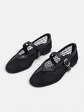 Ballerines Femme Mary Jane en Résille