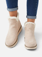 Bottines Femme Compensées Effet Daim Bord Fourrure