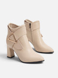 Bottines Femme Talon Carré Boucle