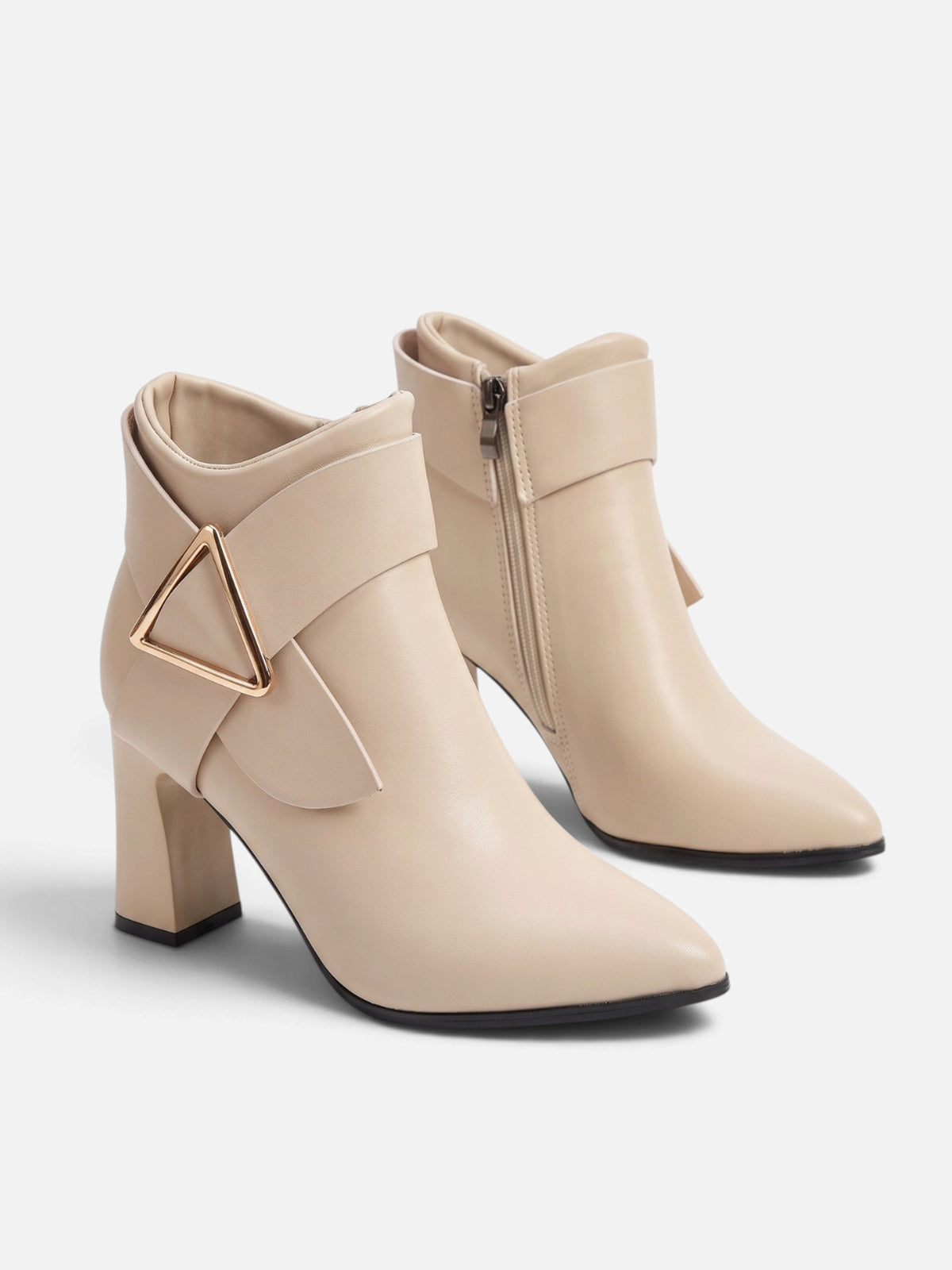 Bottines Femme Talon Carré Boucle