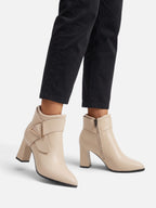 Bottines Femme Talon Carré Boucle
