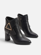 Bottines Femme Talon Carré Boucle