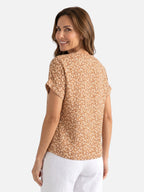 Blouse Femme Fleurie Manches Courtes