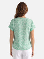 Blouse Femme Fleurie Manches Courtes