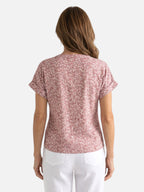 Blouse Femme Fleurie Manches Courtes