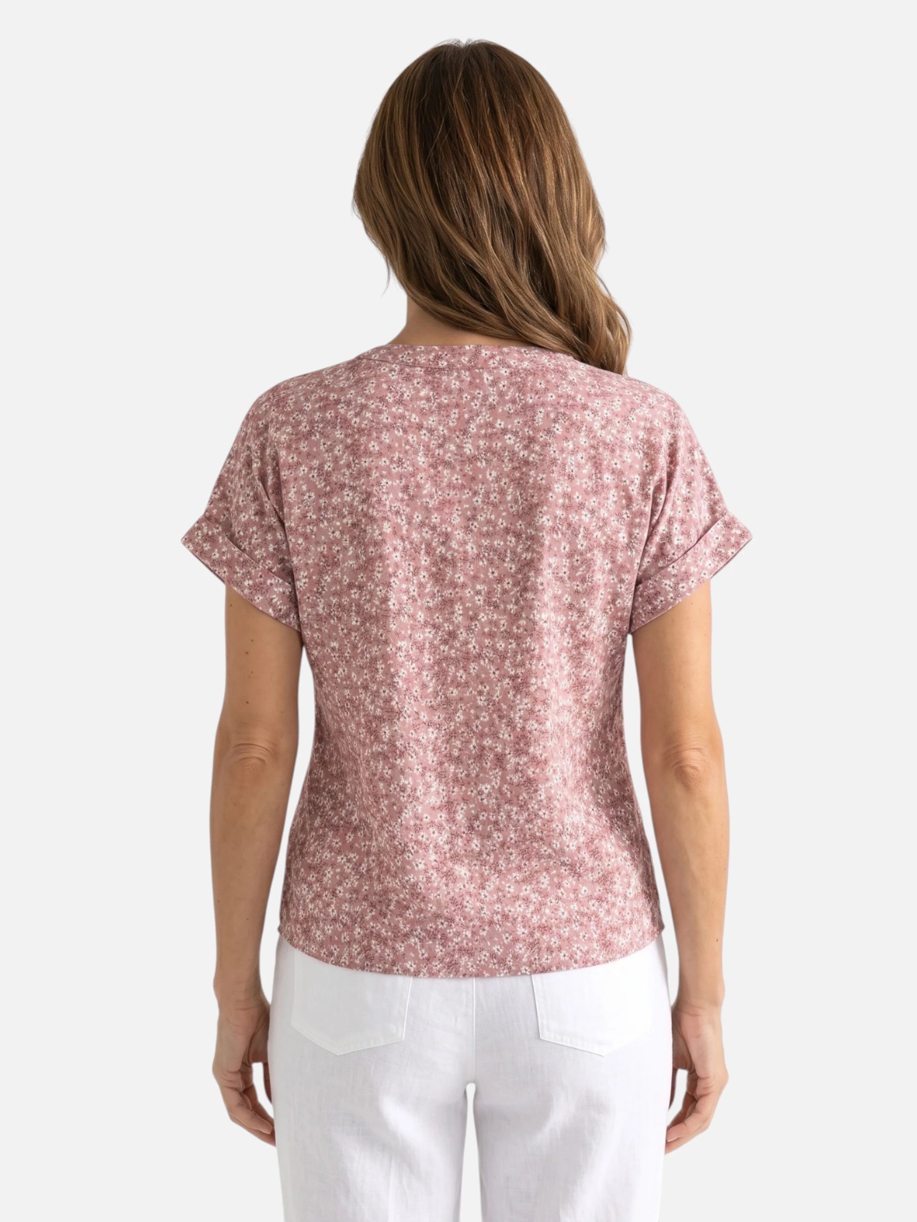 Blouse Femme Fleurie Manches Courtes