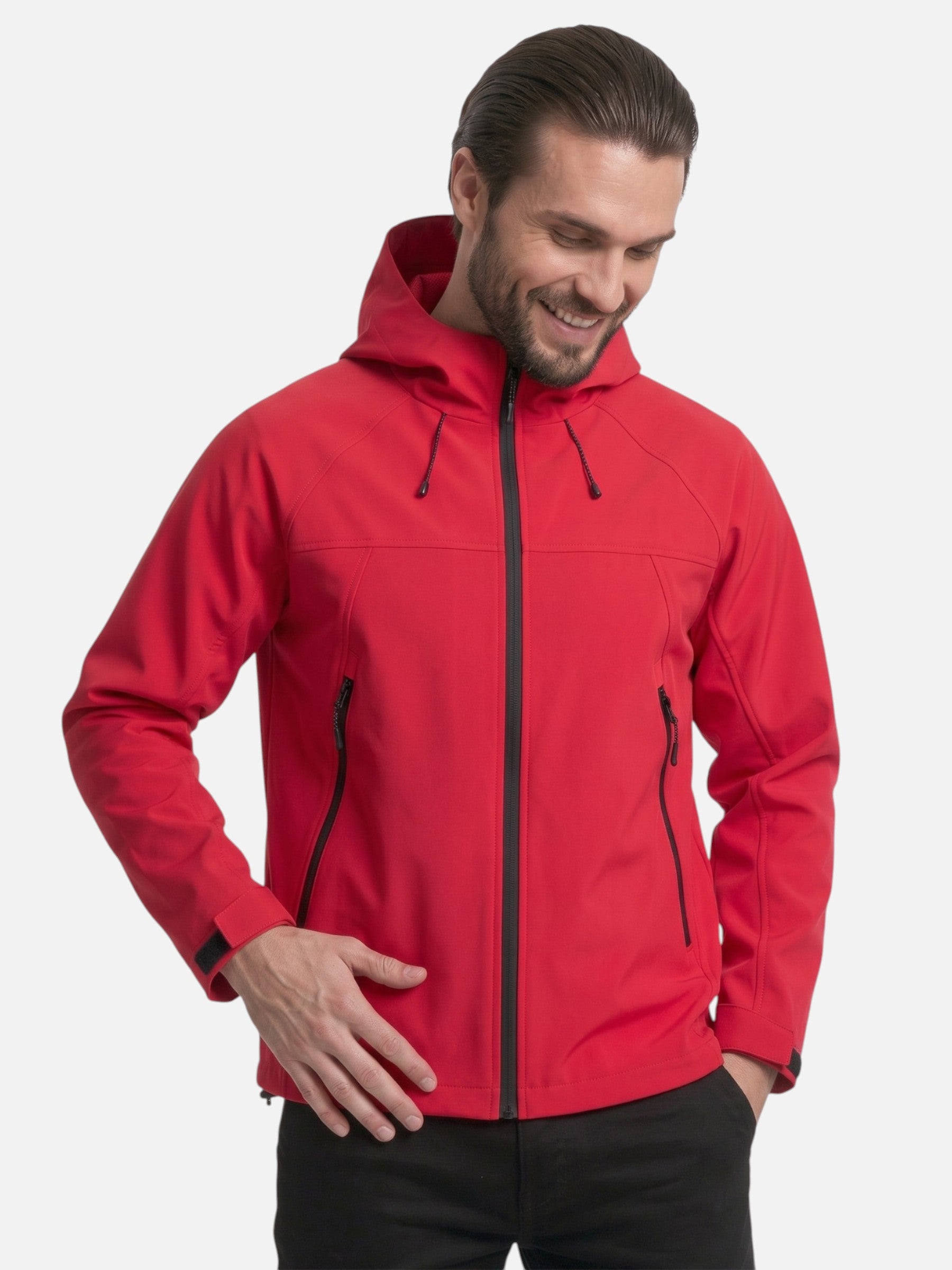 Veste Homme à Capuche Softshell Zippée