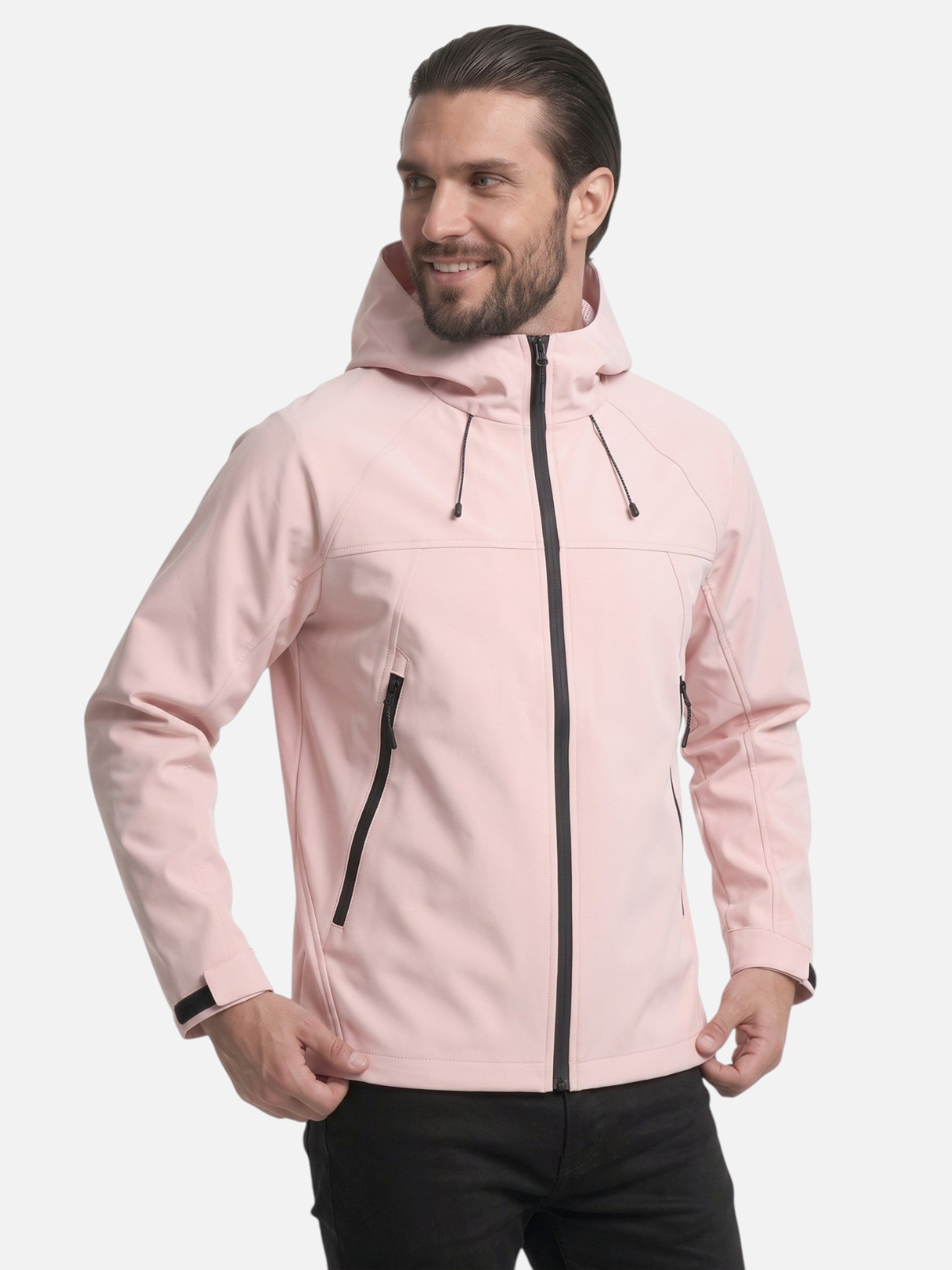 Veste Homme à Capuche Softshell Zippée