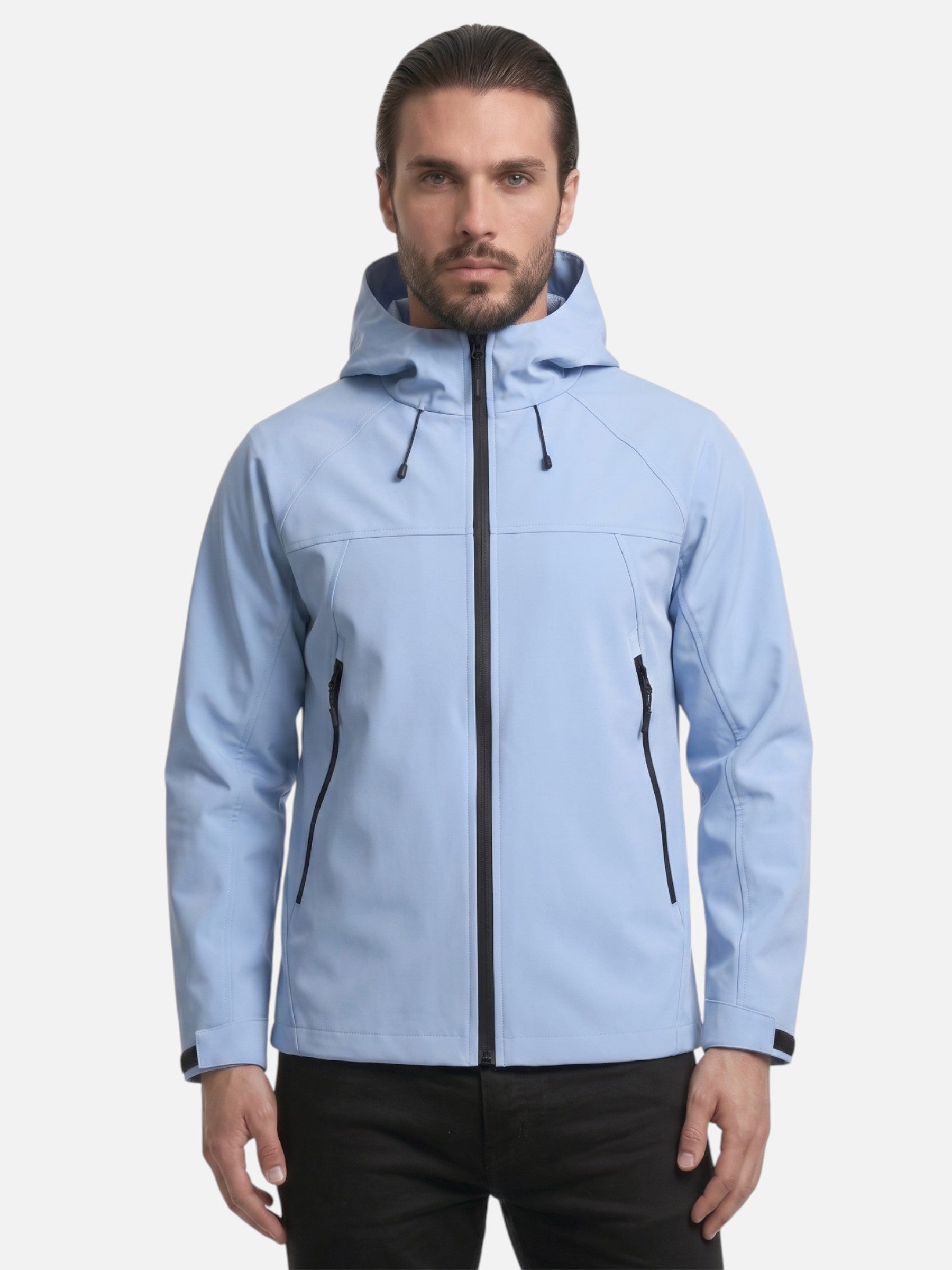 Veste Homme à Capuche Softshell Zippée
