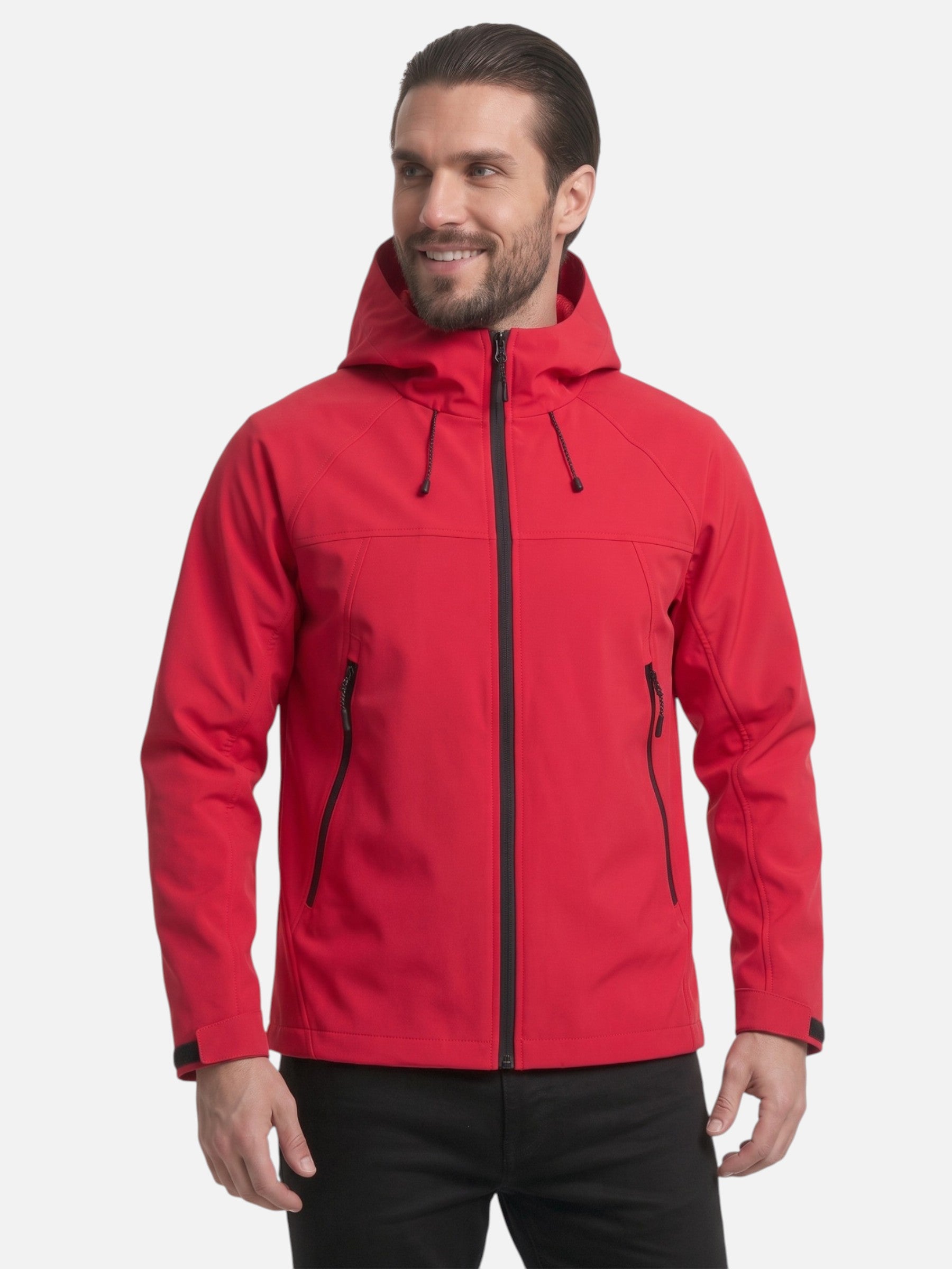 Veste Homme à Capuche Softshell Zippée
