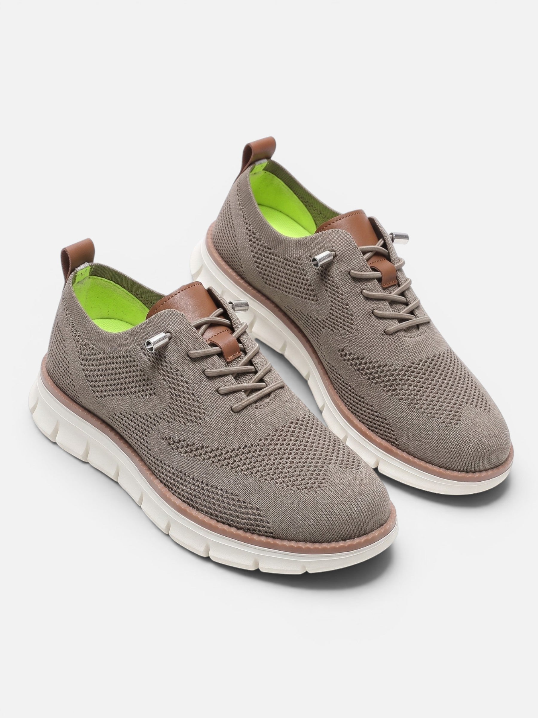 Baskets Homme Semelle Épaisse Tricot à Lacets