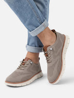 Baskets Homme Semelle Épaisse Tricot à Lacets