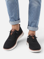 Baskets Homme Semelle Épaisse Tricot à Lacets
