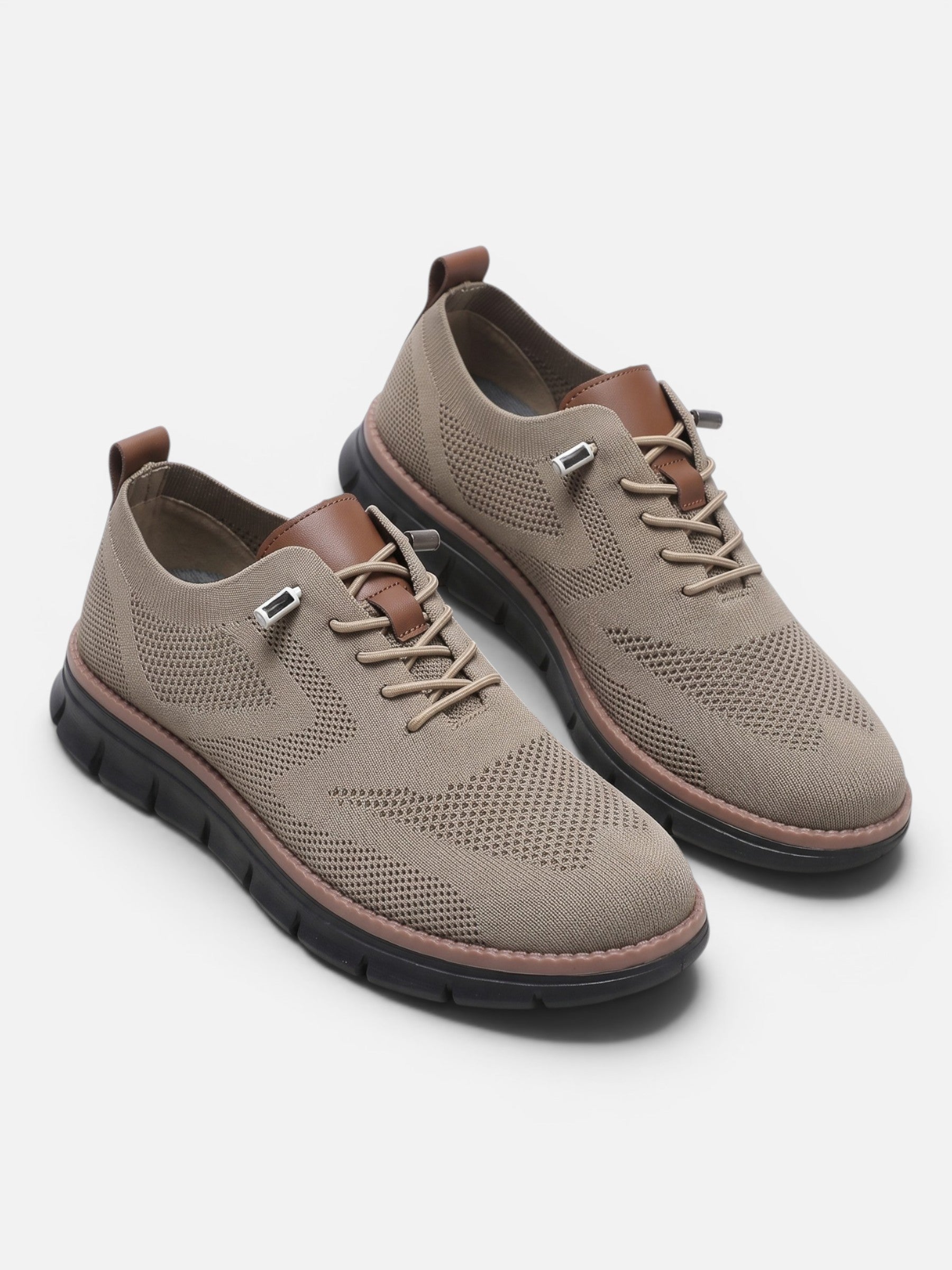 Baskets Homme Semelle Épaisse Tricot à Lacets