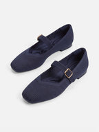 Ballerines Femme Mary Jane en Maille Bout Carré