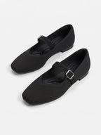 Ballerines Femme Mary Jane en Maille Bout Carré